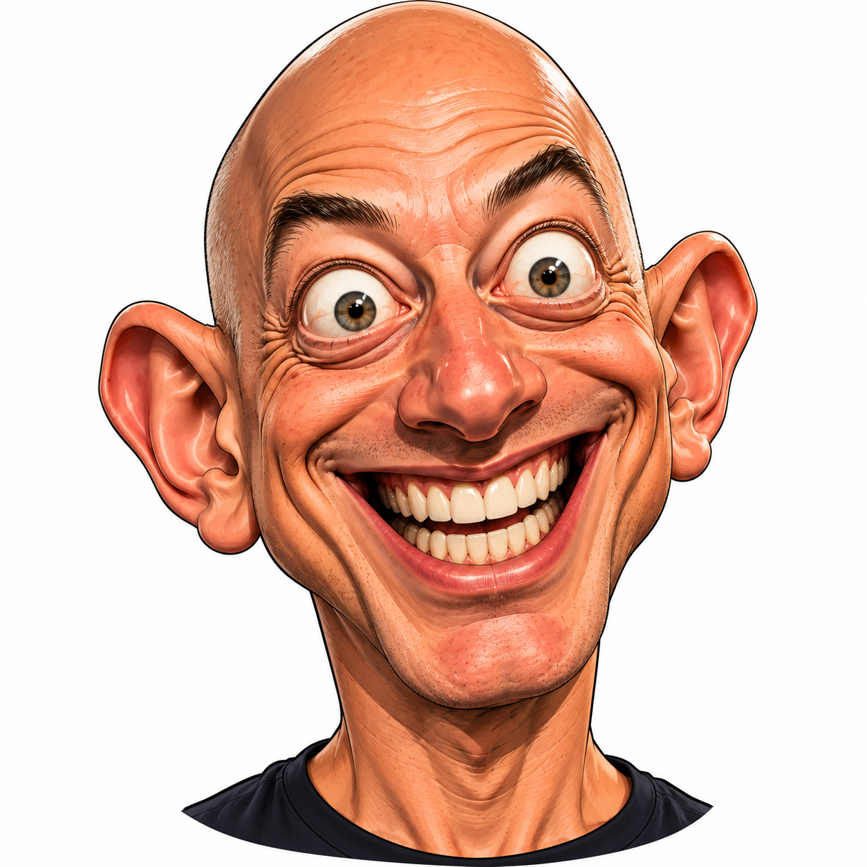 Jeff Bezos caricature