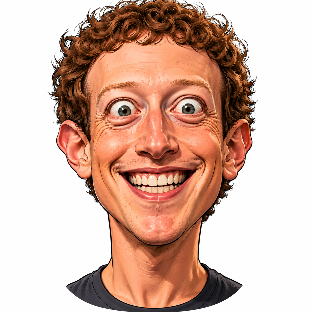 Mark Zuckerberg caricature